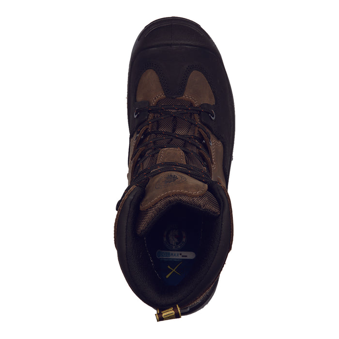 Dark Brown 6 inch Waterproof Soft Toe Leather Work Boots AK639 - Rock Rooster Footwear Inc