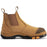 ROCKROOSTER Lumen Tan 6 inch Slip On Soft Toe Leather Work Boots AK222NT - Rock Rooster Footwear Inc