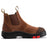 ROCKROOSTER Gammon Brown 6 inch Pull-on Steel Toe Leather Work Boots AK224ST - Rock Rooster Footwear Inc