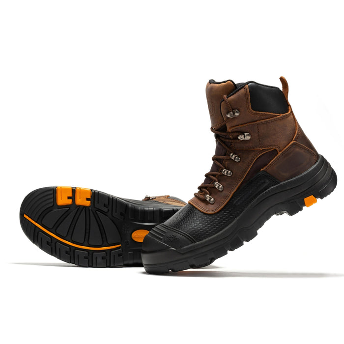 ROCKROOSTER Sedona 6 Inch Waterproof Steel Toe Leather Work Boots AK216 - Rock Rooster Footwear Inc