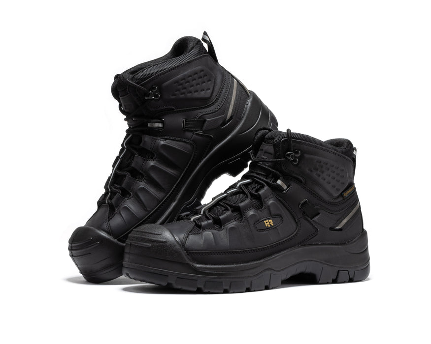 ROCKROOSTER Woodland Brown 6 inch Composite Toe Waterproof Leather Work Boots AK661 - Rock Rooster Footwear Inc