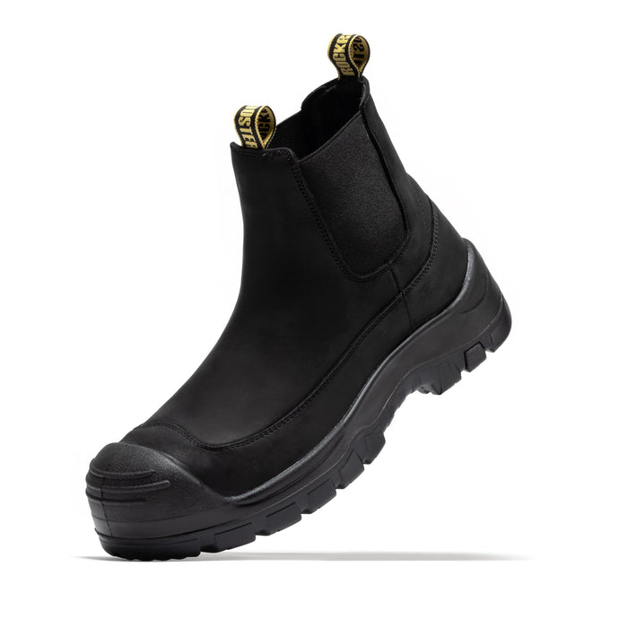 ROCKROOSTER Woodland Brown 6 inch Composite Toe Pull-on Leather Work Boots AK664 - Rock Rooster Footwear Inc