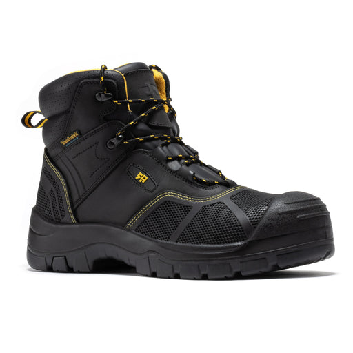 ROCKROOSTER Woodland Black 6 inch Waterproof Composite Toe Leather Work Boots AK663