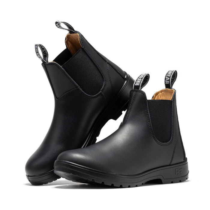 ROCKROOSTER  6 inch Pull on Leather Chelsea Work Boots AD100 - Rock Rooster Footwear Inc