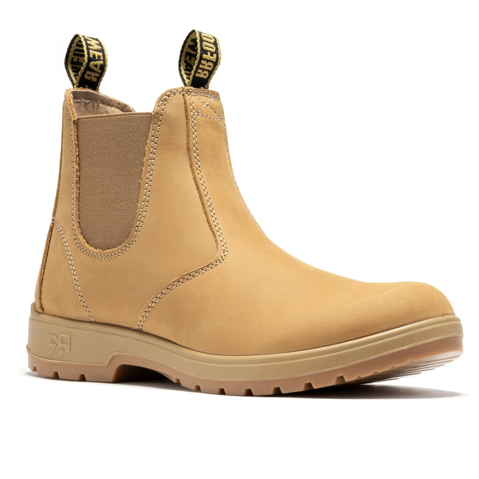 ROCKROOSTER  6 inch Pull on Leather Chelsea Work Boots AD120 - Rock Rooster Footwear Inc