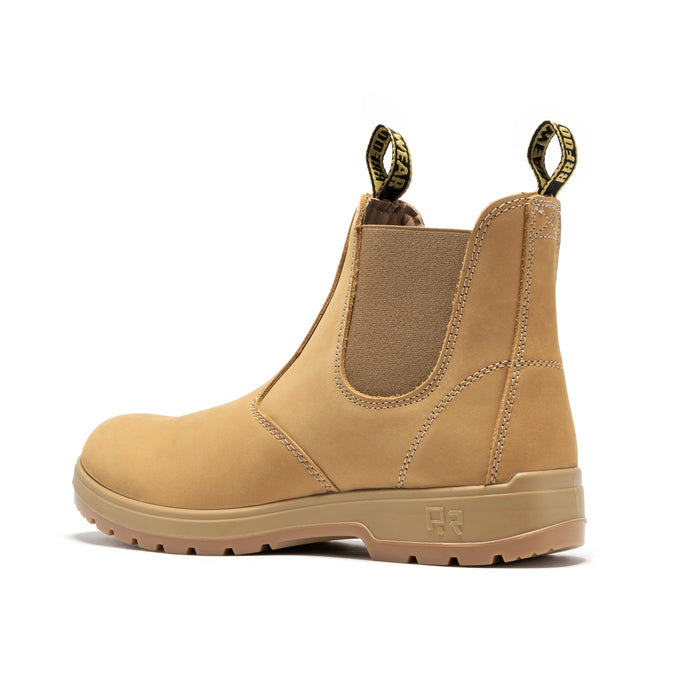 ROCKROOSTER  6 inch Pull on Leather Chelsea Work Boots AD120 - Rock Rooster Footwear Inc