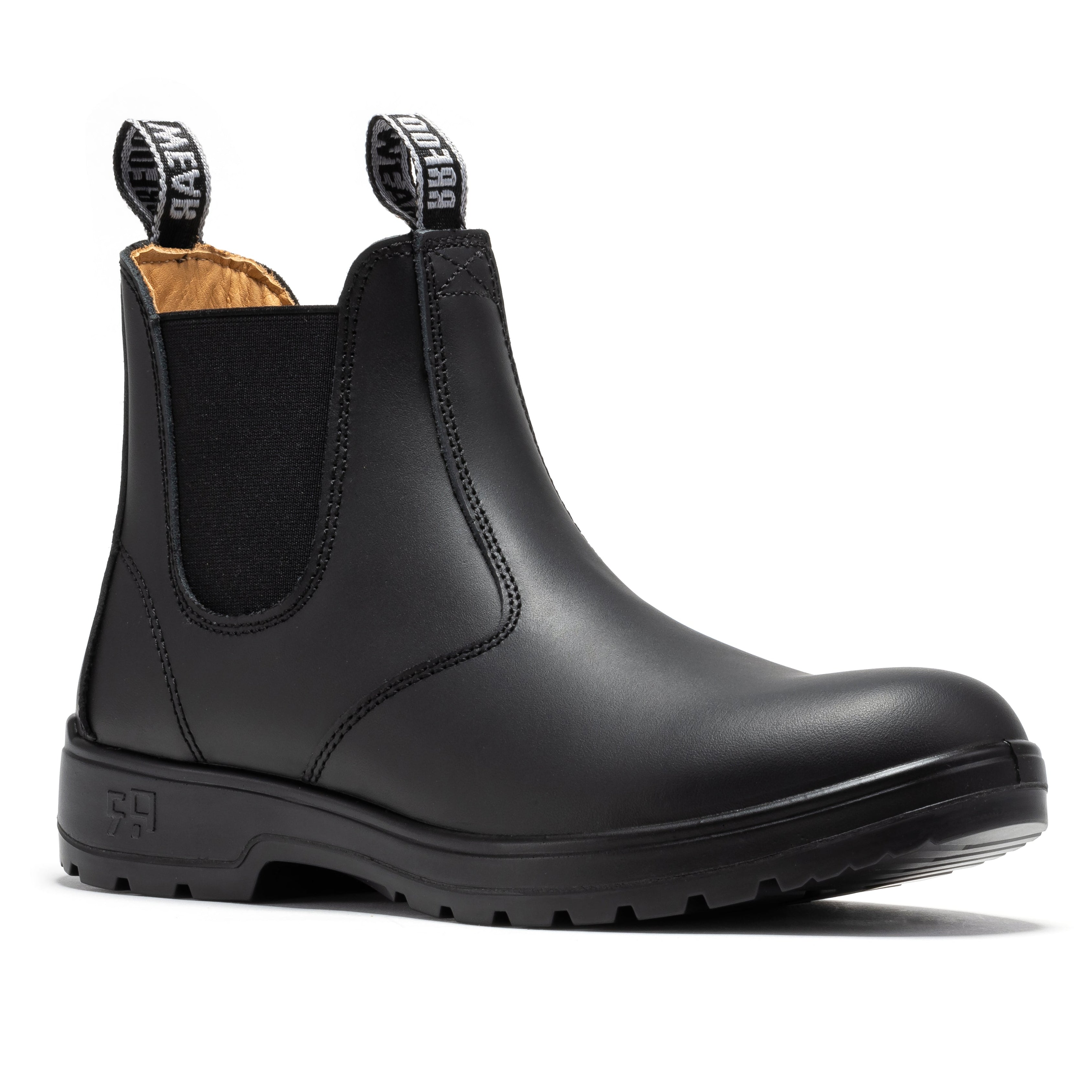 ROCKROOSTER 6 inch Pull on Leather Chelsea Work Boots AD100 | Rock