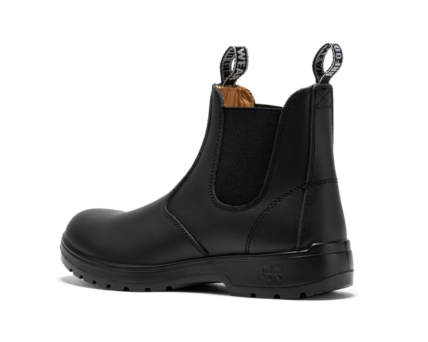 ROCKROOSTER  6 inch Pull on Leather Chelsea Work Boots AD120 - Rock Rooster Footwear Inc