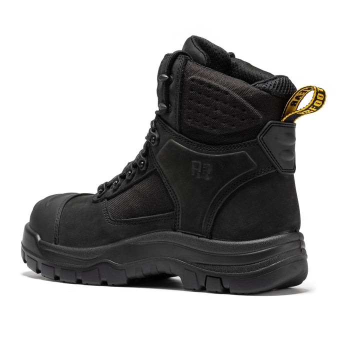 ROCKROOSTER Stowe Black 7 inch Composite Toe Leather Work Boots CP212BK - Rock Rooster Footwear Inc