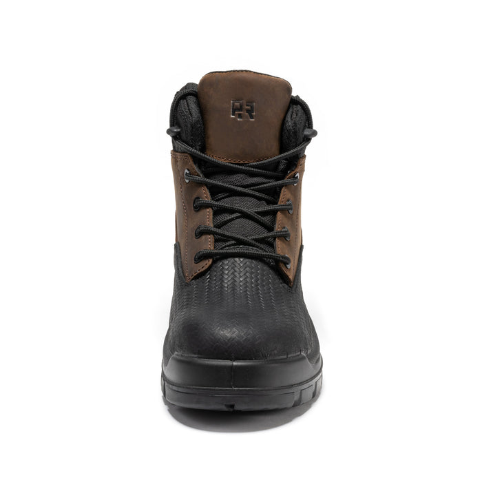 ROCKROOSTER Marfa Brown 6 Inch Waterproof Composite Toe Leather Work Boots CP210 - Rock Rooster Footwear Inc