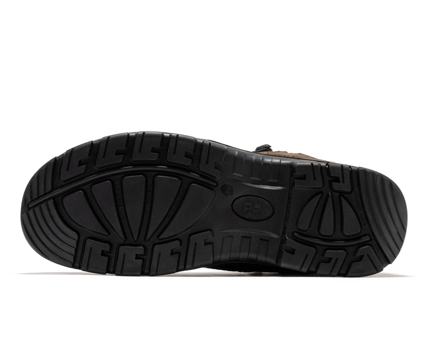 ROCKROOSTER Marfa Brown 6 Inch Waterproof Composite Toe Leather Work Boots CP210 - Rock Rooster Footwear Inc