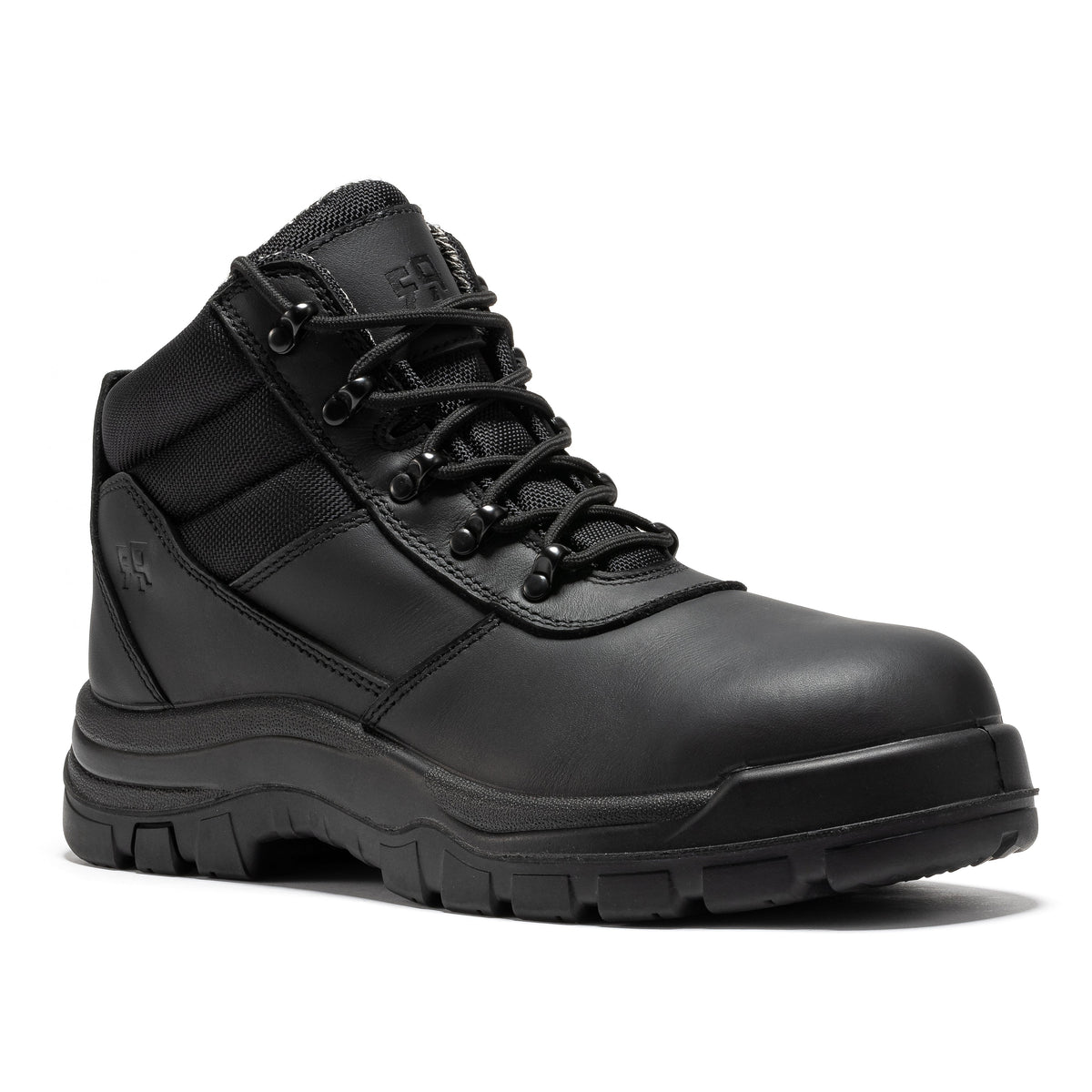ROCKROOSTER Avalon Black 6 Inch Zip-sided Composite toe Leather Work B