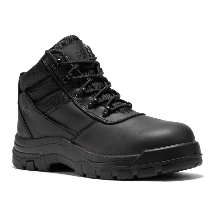 ROCKROOSTER Avalon Black 6 Inch Zip-sided Composite toe Leather Work Boots CP213BK - Rock Rooster Footwear Inc