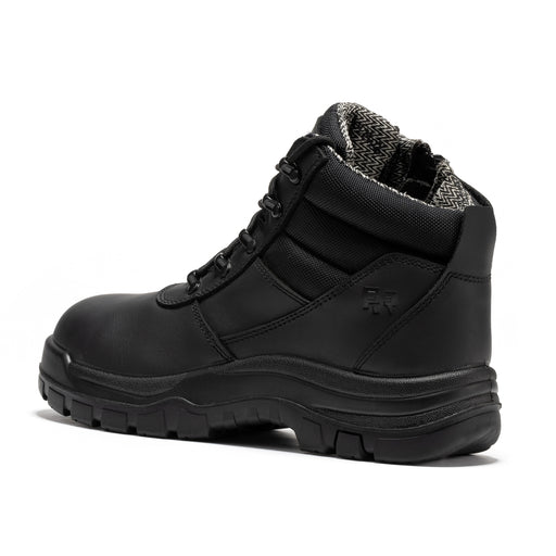 ROCKROOSTER Avalon Black 6 Inch Zip-sided Composite toe Leather Work Boots CP213BK - Rock Rooster Footwear Inc