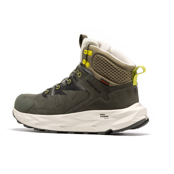 ROCKROOSTER Farmington Green 6 Inch Waterproof Hiking Boots with VIBRAM® Outsole  OC21033