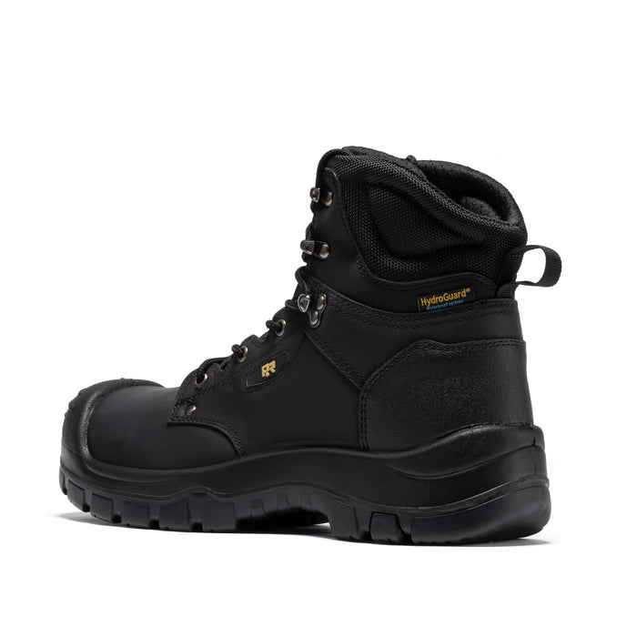 ROCKROOSTER Woodland Black 6 inch Waterproof Composite Toe Leather Work Boots AK662
