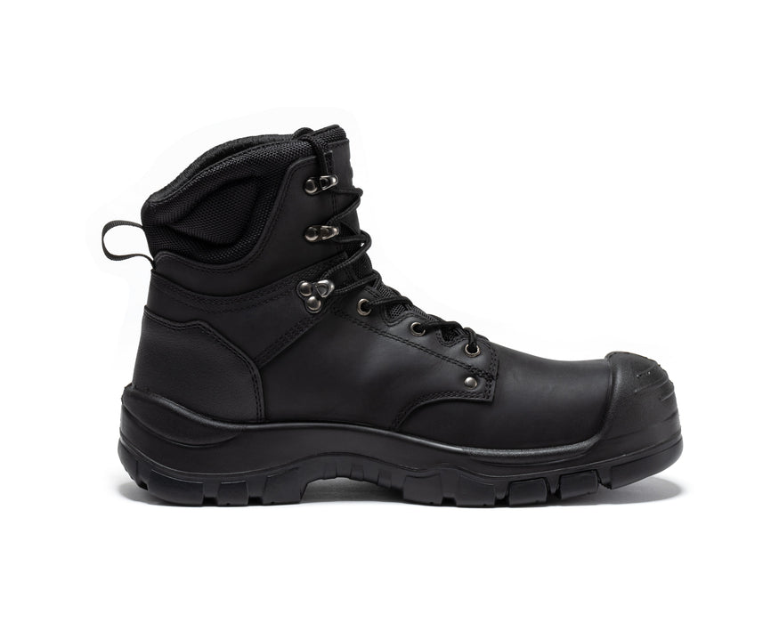 ROCKROOSTER Woodland Black 6 inch Waterproof Composite Toe Leather Work Boots AK662 - Rock Rooster Footwear Inc