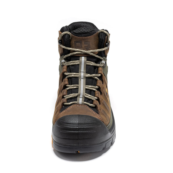 ROCKROOSTER Woodland Brown 6 inch Composite Toe Waterproof Leather Work Boots AK661 - Rock Rooster Footwear Inc