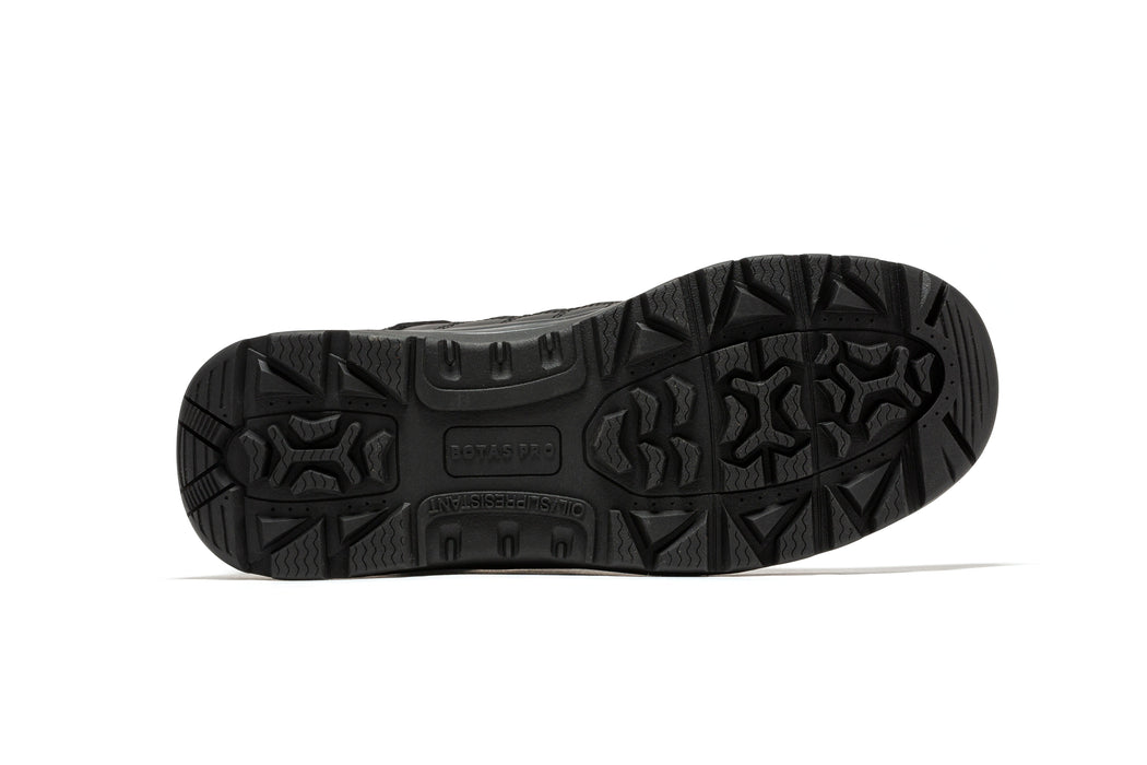 Botas Pro Black Men's 6 inch Side Zipper Rubber Sole Tactical Boots BMP111BK - Rock Rooster Footwear Inc