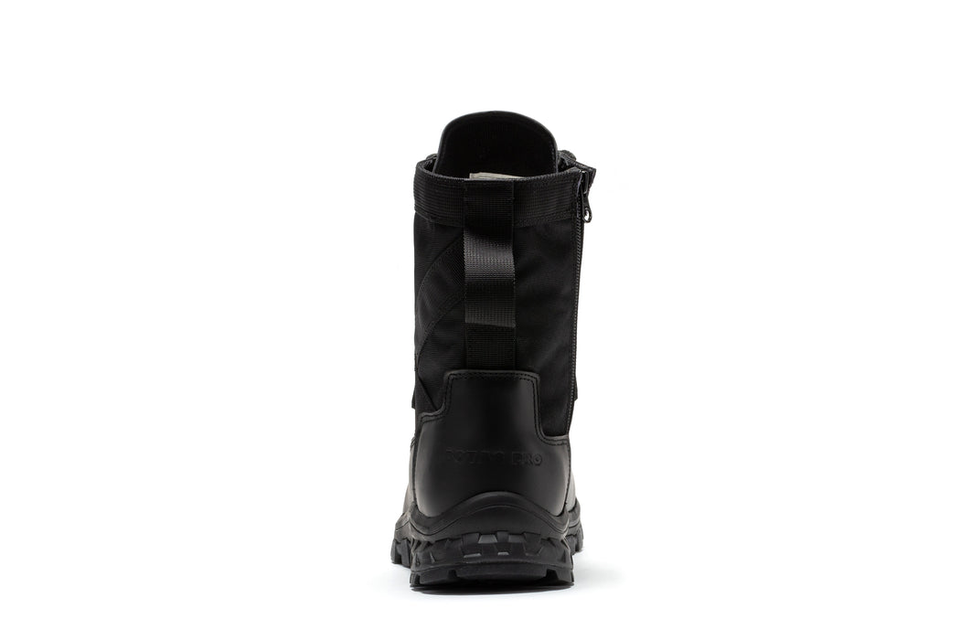 Botas Pro Black Men's 8 inch Side Zipper Military Tactical Boots BP401BK - Rock Rooster Footwear Inc