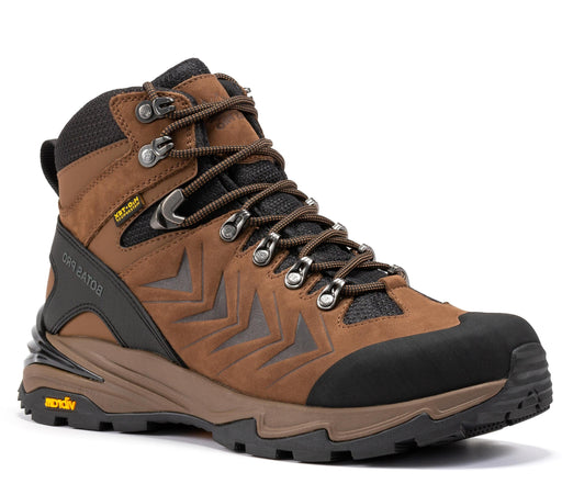 Botas Pro Brown 6 Inch Waterproof Hiking Boots with VIBRAM® Traction Lug Outsole  BP22121 - Rock Rooster Footwear Inc