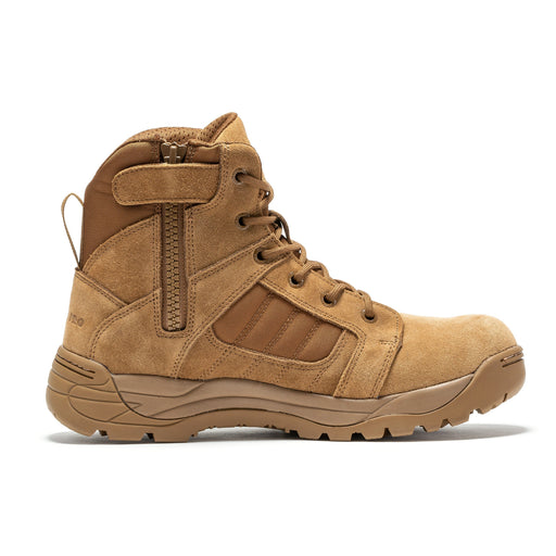 Botas Pro Coyote Men's 6 inch Side Zipper Rubber Sole Tactical Boots BMP111CT - Rock Rooster Footwear Inc