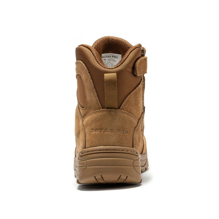 Botas Pro Coyote Men's 6 inch Side Zipper Rubber Sole Tactical Boots BMP111CT - Rock Rooster Footwear Inc