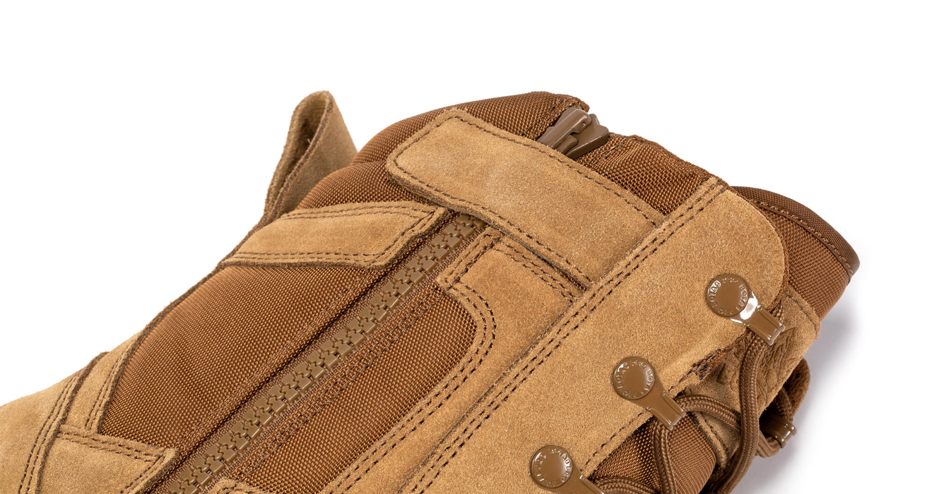Botas Pro Coyote Men's 8 inch Side Zipper Rubber Sole Tactical Boots BMP110CT - Rock Rooster Footwear Inc