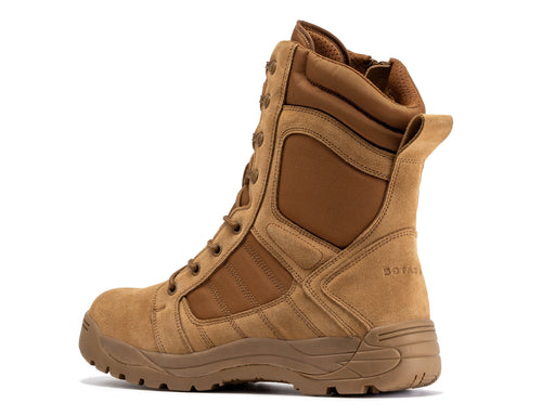 Botas Pro Coyote Men's 8 inch Side Zipper Rubber Sole Tactical Boots BMP110CT - Rock Rooster Footwear Inc