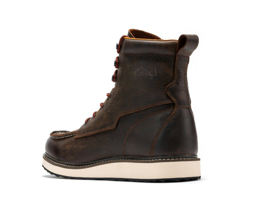 Botas Pro Dark Brown Men's 6 inch Wedge Boots VBP601 - Rock Rooster Footwear Inc