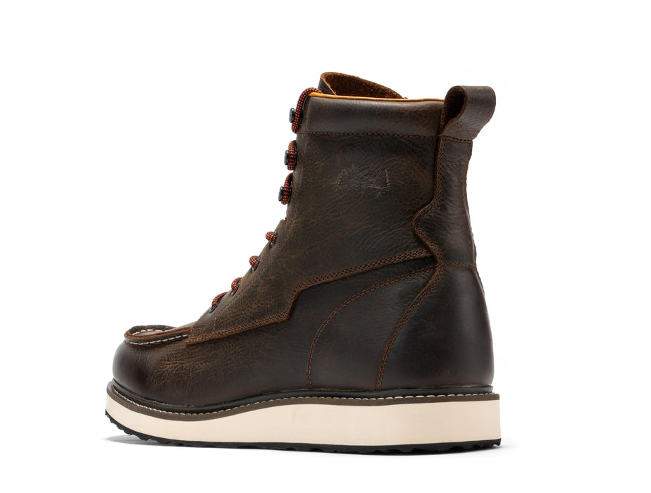 Botas Pro Dark Brown Men's 6 inch Wedge Boots VBP601 - Rock Rooster Footwear Inc