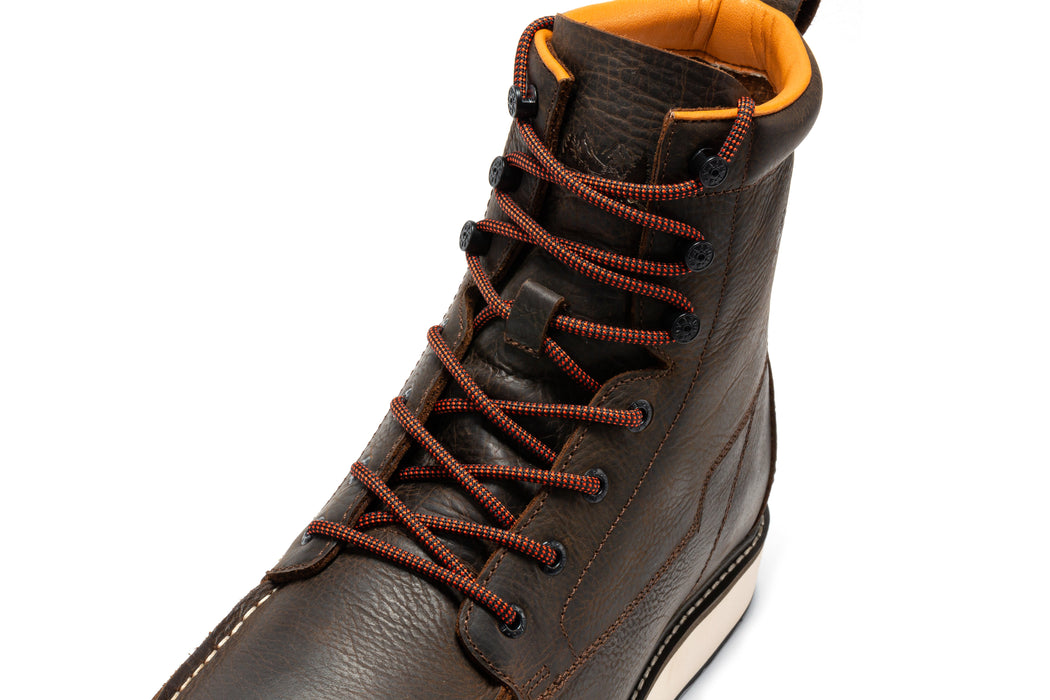 Botas Pro Dark Brown Men's 6 inch Wedge Boots VBP601 - Rock Rooster Footwear Inc