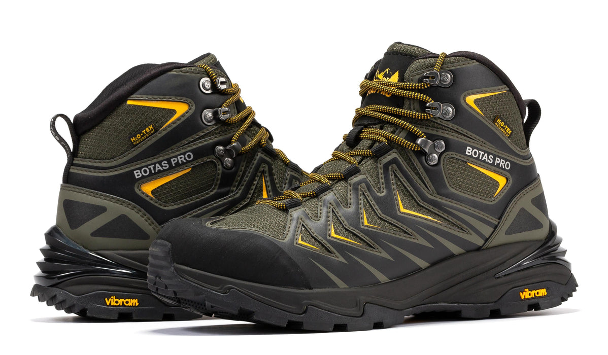 Botas Pro Metallic Green 6 Inch Waterproof Hiking Boots with VIBRAM® Traction Lug Outsole  BP22111 - Rock Rooster Footwear Inc