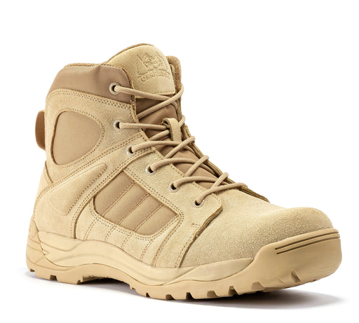 Botas Pro Sand Men's 6 inch Side Zipper Rubber Sole Tactical Boots BMP110 - Rock Rooster Footwear Inc