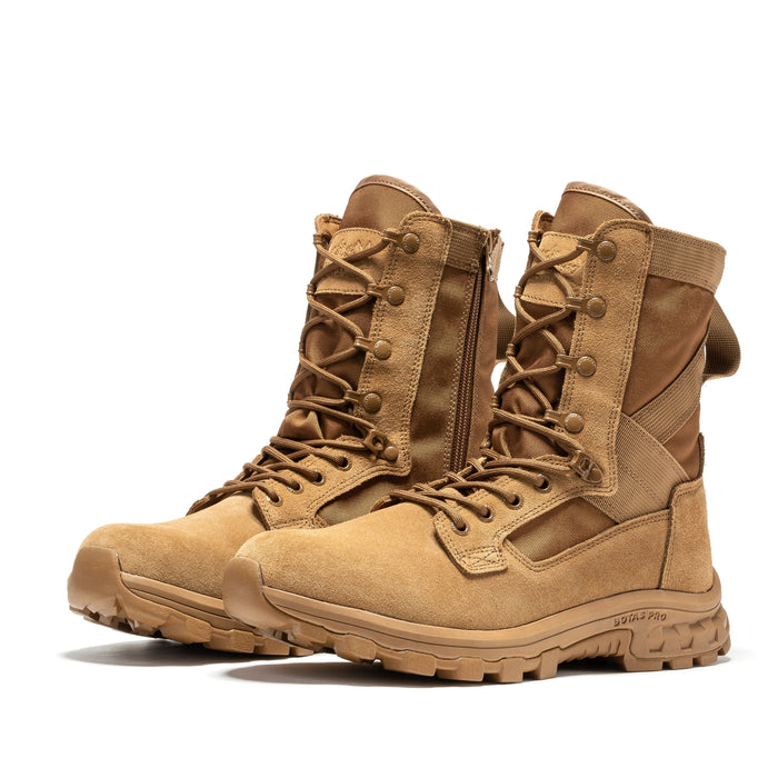 Botas Pro Sand Men's 8 inch Side Zipper Military Tactical Boots BP401 - Rock Rooster Footwear Inc