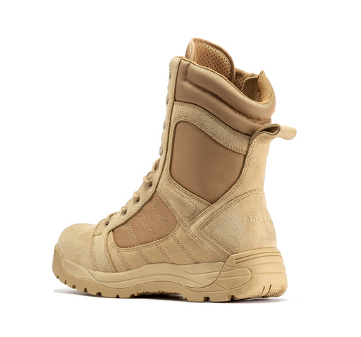 Botas Pro Sand Men's 8 inch Side Zipper Rubber Sole Tactical Boots BMP110SD - Rock Rooster Footwear Inc