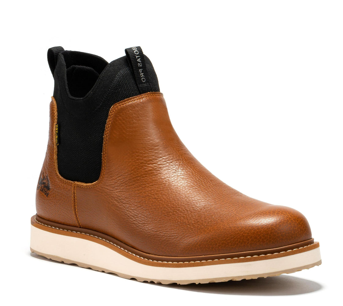 Botas Pro Wheat Men's 6 inch Wedge Chelsea Pull-On Boots VBP501 - Rock Rooster Footwear Inc