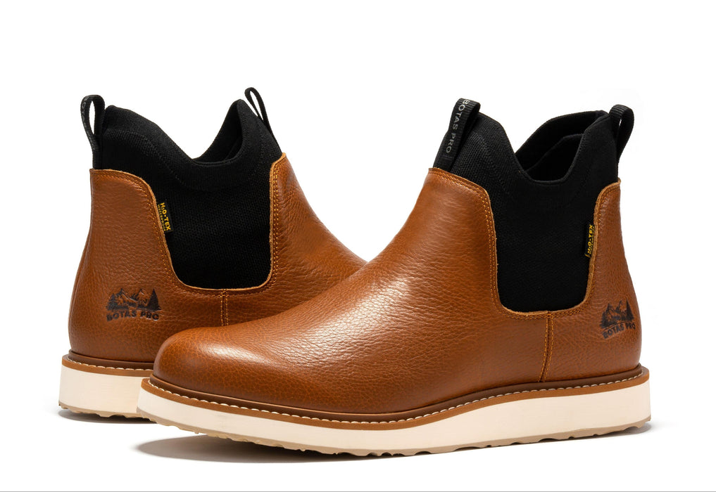 Botas Pro Wheat Men's 6 inch Wedge Chelsea Pull-On Boots VBP501 - Rock Rooster Footwear Inc
