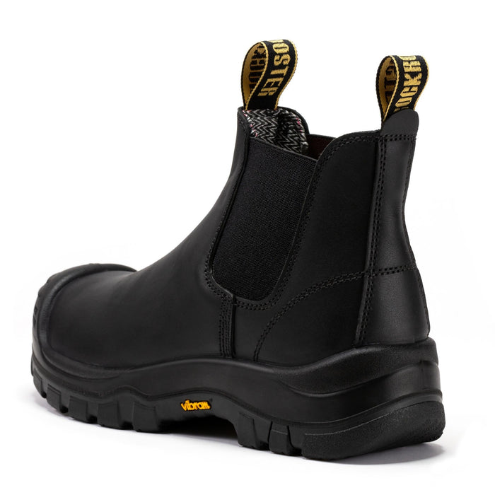 ROCKROOSTER Beaufort Men's Black 6 inch Composite Toe Pull-on Leather Work Boots VAK630 - Rock Rooster Footwear Inc