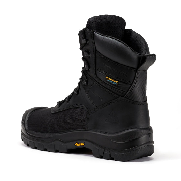 ROCKROOSTER Beaufort Men's Black 8 inch Waterproof Composite Toe Work Boots VAK830 - Rock Rooster Footwear Inc