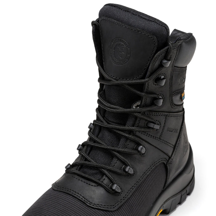 ROCKROOSTER Beaufort Men's Black 8 inch Waterproof Composite Toe Work Boots VAK830 - Rock Rooster Footwear Inc
