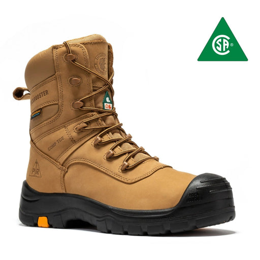 rockrooster Beaufort Men's Brown 8 inch Waterproof Composite Toe Work Boots AK831 - Rock Rooster Footwear Inc
