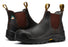 RockRooster Beaufort Men's Dark Brown 6 inch Composite Toe Pull-on Leather Work Boots VAK631 - Rock Rooster Footwear Inc