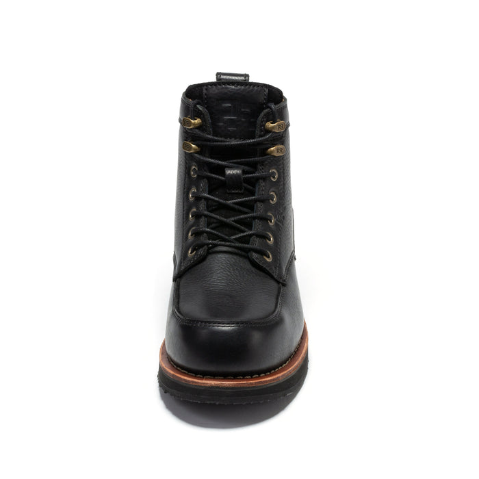ROCKROOSTER Edgewood Men's 6 Inch Black Steel Toe Wedge Work Boots SAP610BK - Rock Rooster Footwear Inc