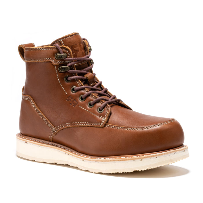 ROCKROOSTER Edgewood Men's 6 Inch Black Steel Toe Wedge Work Boots SAP610BK - Rock Rooster Footwear Inc