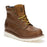 ROCKROOSTER Edgewood Men's 6 inch Brown soft toe wedge work boots with Vibram® Outsole VAP838 - Rock Rooster Footwear Inc