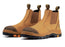 ROCKROOSTER Gammon Tan 6 inch Slip On Leather Work Boots AK222 - Rock Rooster Footwear Inc