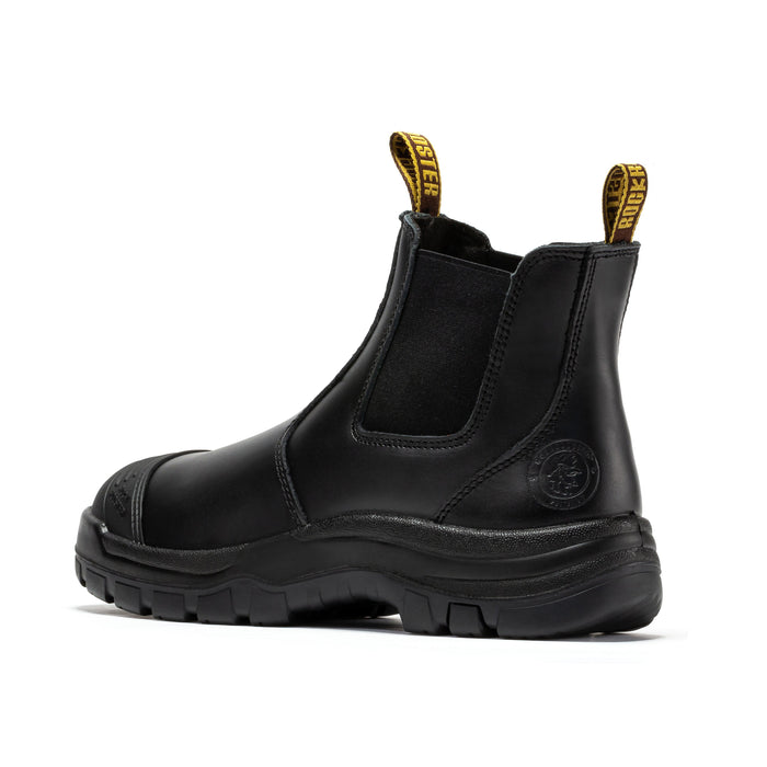 ROCKROOSTER Lumen Black 6 inch Pull on Leather Work Boots AK227NT - Rock Rooster Footwear Inc