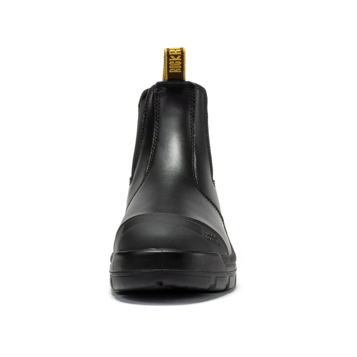 ROCKROOSTER Lumen Black 6 inch Pull on Leather Work Boots AK227NT - Rock Rooster Footwear Inc