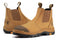 ROCKROOSTER Lumen Tan 6 inch Slip On Soft Toe Leather Work Boots AK222NT - Rock Rooster Footwear Inc